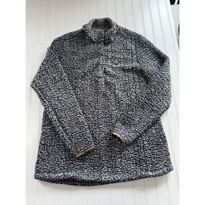 Realtree Camo Sherpa Fleece Pullover Women's XL 1/4 Snap Hunting Cozy